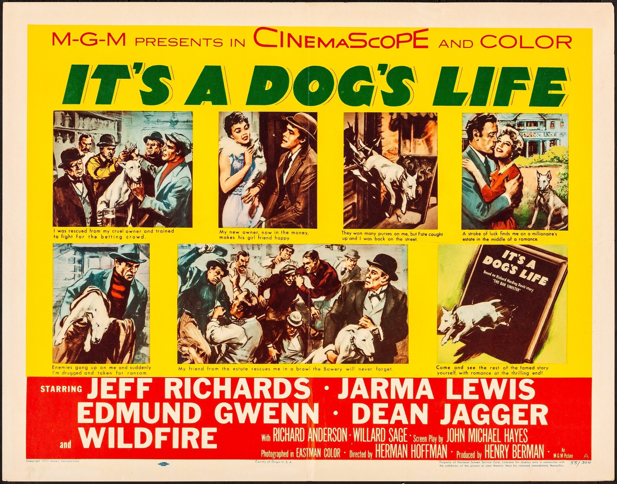 It's a Dog's Life (1955) US half sheet poster