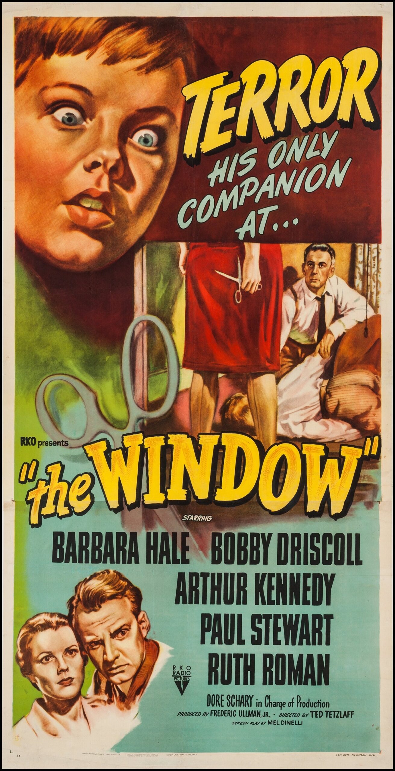 The Window (1949, dir. Ted Tetzlaff) US three sheet poster